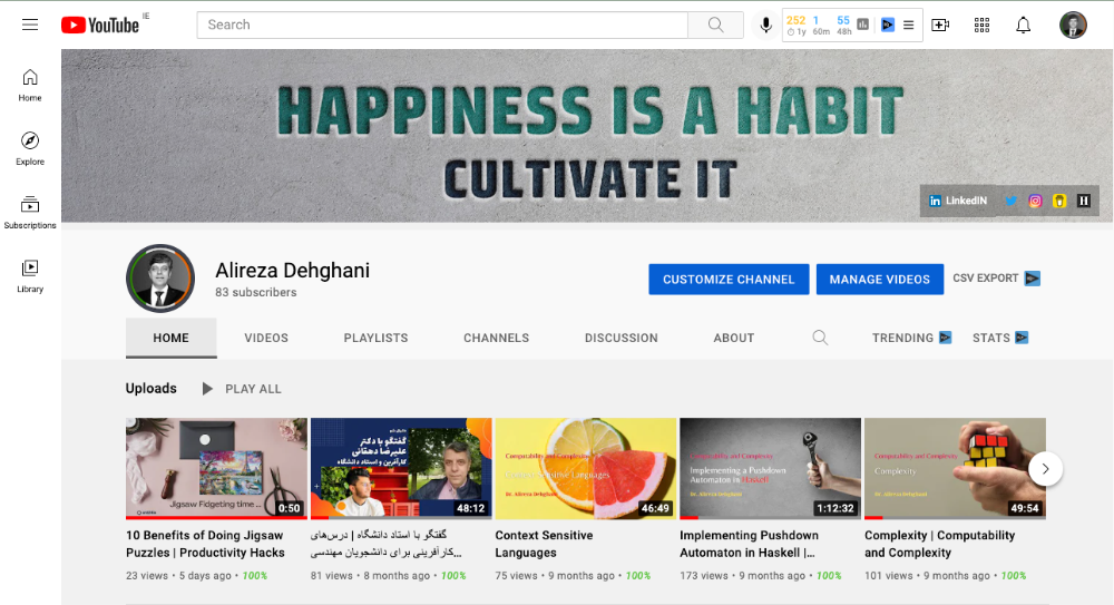 Alireza Dehghani- youtube